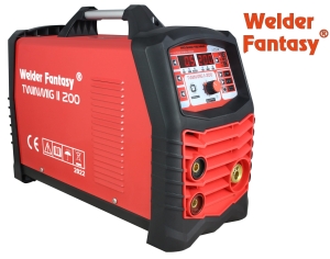 SEMI-AUTOMATIC WELDING MACHINE TWINMIG II 200 SYNERGY MIG/MAG/MMA/TIG WELDER FANTASY 