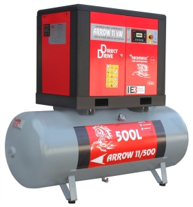 SCREW COMPRESSOR PROFI KOMPRESSOREN ARROW 11kW TANK