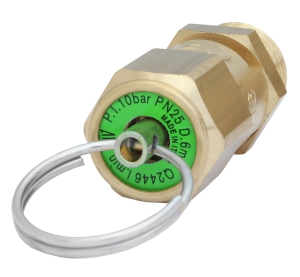 AIR SAFETY VALVE 10 BAR 1/4"EXT. 