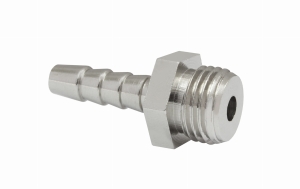 HOSE TAIL 6MM 1/4" EXTERNAL THREAD