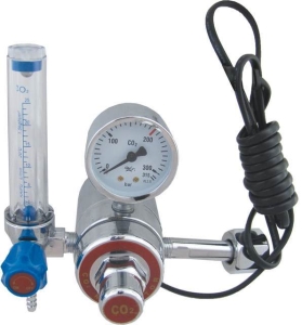 PRESSURE REGULATOR CO2/ARGON MINI FLOMETER AND HEATER 36V