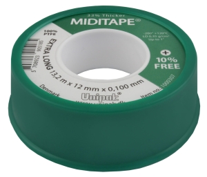 TEFLON TAPE MIDITAPE 13.2M X 12MM X 0.1MM
