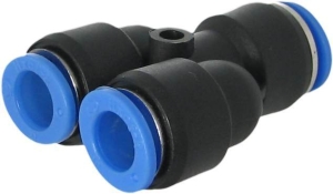 PUSH-IN TEE FITTING REDUCER SPLITTER 6MM -  4MM TYPE Y