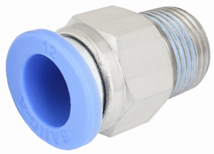 STRAIGHT CONNECTOR 12MM - 3/8"EXT. 