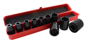 IMPACT SOCKET SET 1/2" SHORT