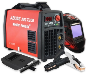 WELDING MACHINE ARC MMA ADORE X200 IGBT WELDER FANTASY HELMET