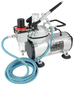 MINI AIR COMPRESSOR KIT AIRBRUSH + HOSE