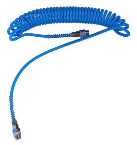 AIR HOSE SPIRAL PU 6X4MM 4M