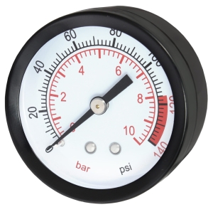 AXIAL PRESSURE GAUGE 1/4" 50MM