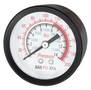 AXIAL PRESSURE GAUGE 1/8" 50MM