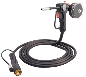 MIG WELDING TORCH WITH BUILT-IN WIRE FEEDER SPOOL GUN
