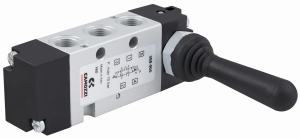 CAMOZZI VALVE WITH LEVER MONOSTABLE 5/3 CC 1/8"