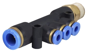 SPLITTER PUSH-IN COLLECTOR 8MM - 4MM - 1/4"EXT.