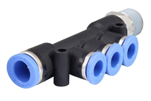 SPLITTER PUSH-IN COLLECTOR 8MM - 6MM - 1/4"EXT.