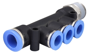 SPLITTER PUSH-IN COLLECTOR 10MM - 8MM - 3/8"EXT.