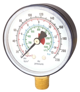 RADIAL PRESSURE GAUGE 1/4" 63MM
