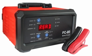 MICROPROCESSOR BATTERY CHARGER WITH JUMP STARTER 12V/24V 80A FC-80