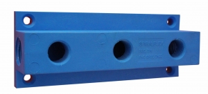 VP POLIAMIDE WALL BOX 2x1/2" + 3x1/2" BLUE